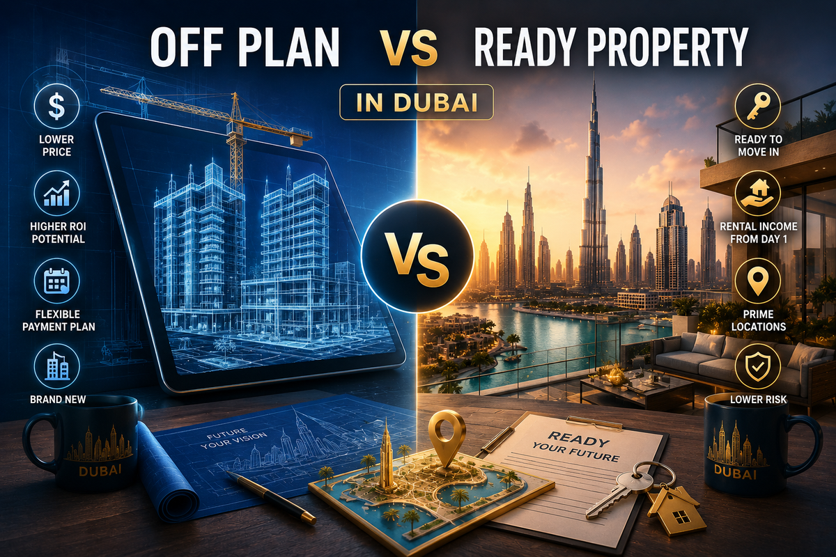 off plan vs ready property in Dubai
