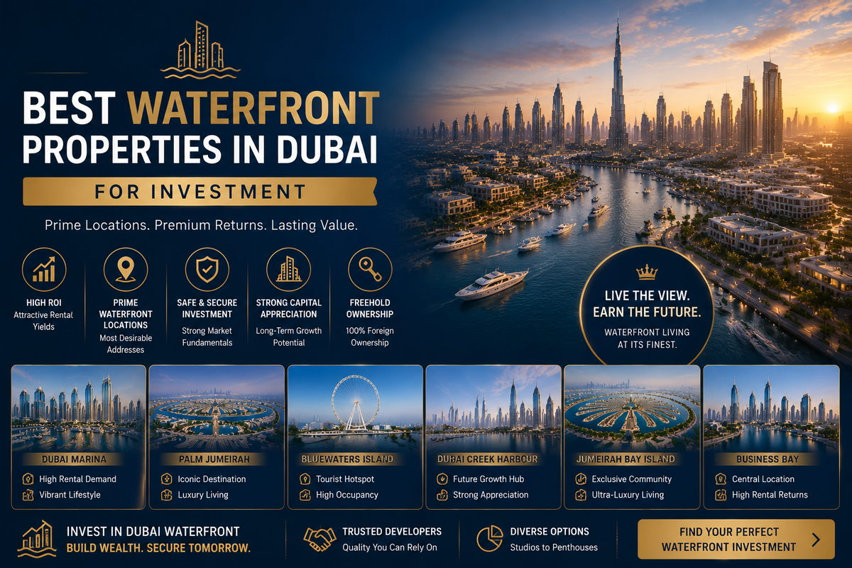 best waterfront properties in dubai for investment