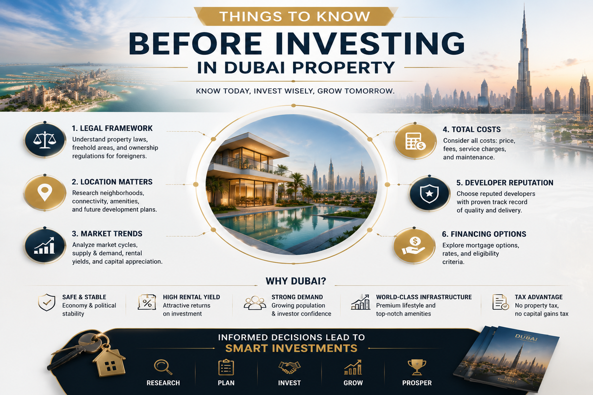 things to know before investing in dubai property