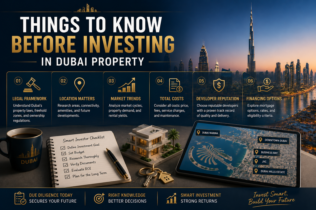 things to know before investing in dubai property
