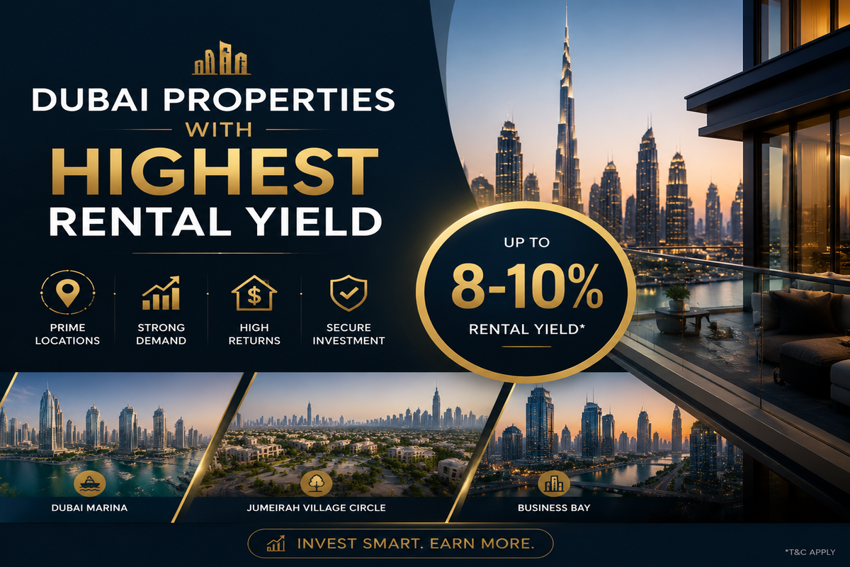 dubai properties with highest rental yield