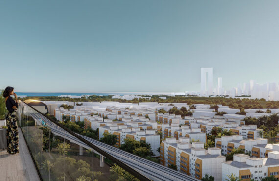 Yes, the project offers family-friendly amenities such as children’s play areas, green spaces, a swimming pool, and nearby daily services.