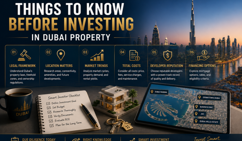 things to know before investing in dubai property